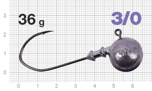 Джиг-головка Nautilus Claw NC-1021 hook №3/0, 36гр, 3шт