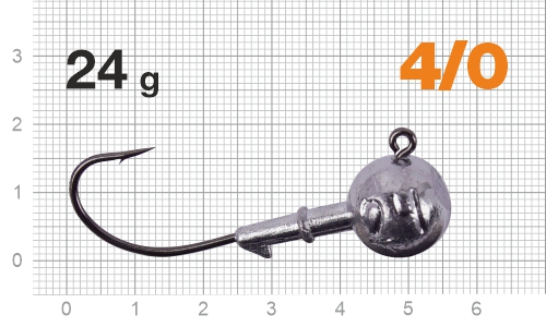 Джиг-головка Nautilus Corner 120 NC-2218 hook №4/0, 24г, 4шт