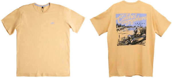 Футболка Narval Fishing T-shirt Catches Everywhere Creem Brulee #M