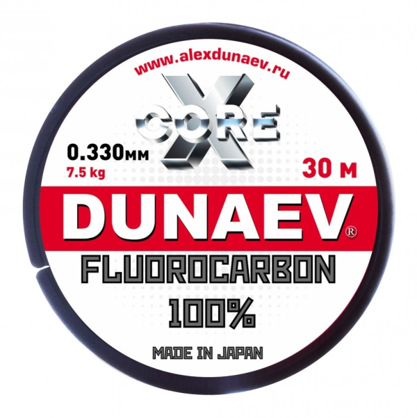 Флюорокарбон Dunaev Fluorocarbon 30м, 0,330мм