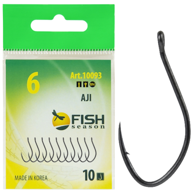Крючок Одинарный Fish Season AJI №3 10шт