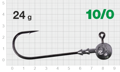 Джиг-головка Nautilus Long Power NLP-1110 hook №10/0, 24гр, 2шт