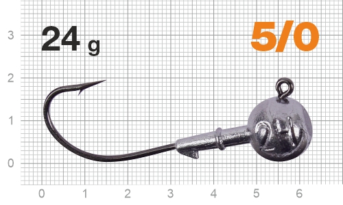 Джиг-головка Nautilus Corner 120 NC-2218 hook №5/0, 24г, 4шт