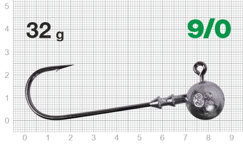 Джиг-головка Nautilus Long Power NLP-1110 hook №9/0, 32гр, 2шт