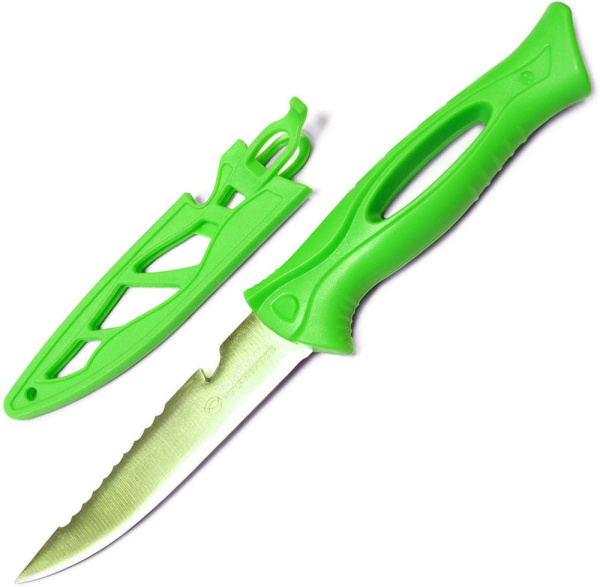 Нож филейный Kosadaka 10см с серейтором и стропорезом
