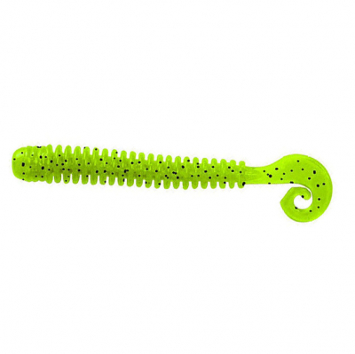 Силиконовая приманка LureMax Cheeky Worm 2,5" #002 Lime pepper