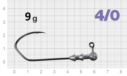 Джиг-головка Nautilus Claw NC-1021 hook №4/0, 9гр, 3шт