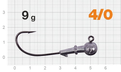 Джиг-головка Nautilus Corner 120 NC-2218 hook №4/0,  9г, 5шт