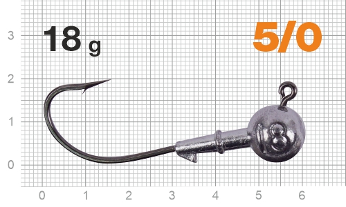 Джиг-головка Nautilus Corner 120 NC-2218 hook №5/0, 18г, 4шт