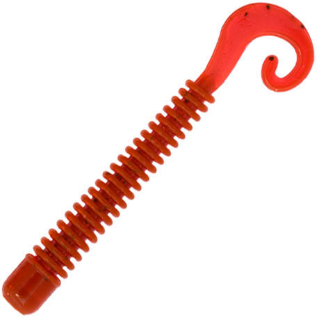 Силиконовая приманка LureMax Cheeky Worm 2,5" #055 Orange Loch