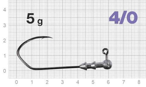 Джиг-головка Nautilus Claw NC-1021 hook №4/0, 5гр, 3шт