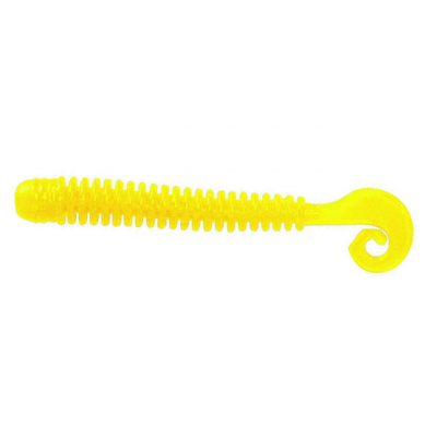 Силиконовая приманка LureMax Cheeky Worm 2,5" #001 Chartreuse