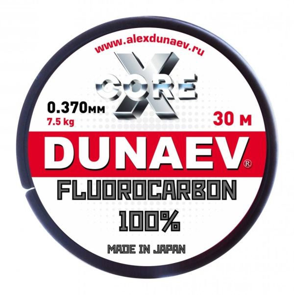 Флюорокарбон Dunaev Fluorocarbon 30м, 0,370мм