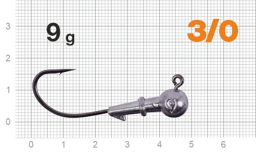 Джиг-головка Nautilus Corner 120 NC-2218 hook №3/0,  9г, 5шт