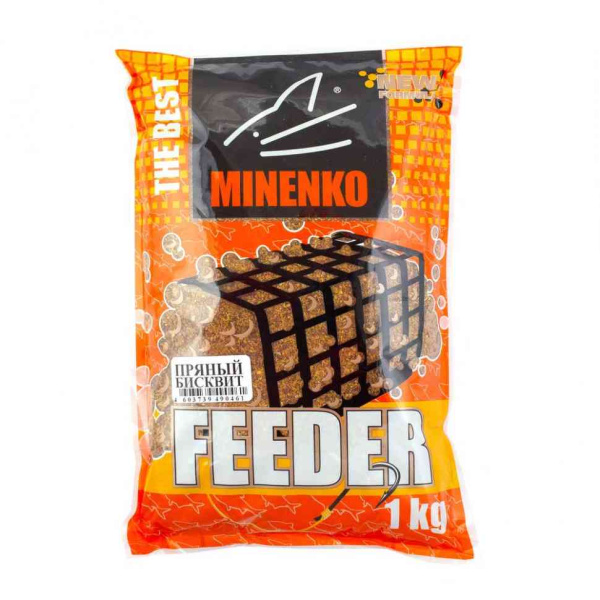 Прикормка Minenko "Feeder" 1кг #Пряный бисквит