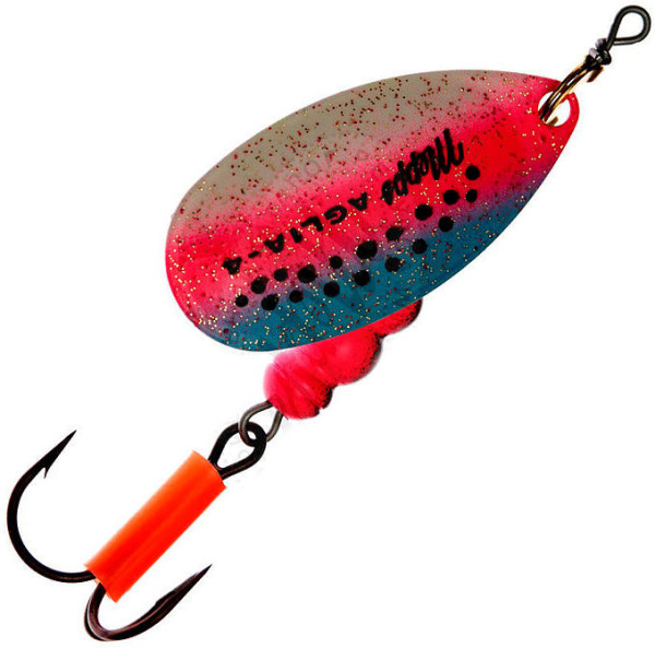 Блесна вращающаяся Mepps Aglia Rainbow Trout 4, 9г #Rainbo