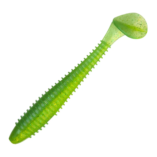 Приманка силиконовая Keitech Swing Impact Fat 3.8" #424 Lime Chartreuse