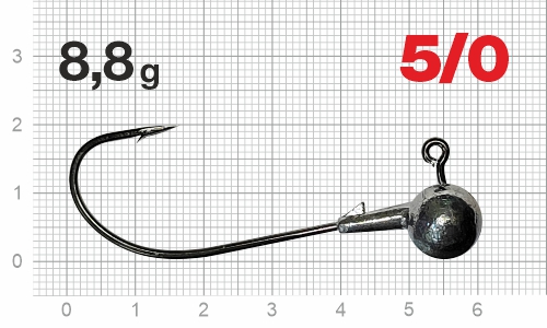 Джиг-головка Nautilus Corner NC-2217 hook №5/0, 8,8г, 5шт