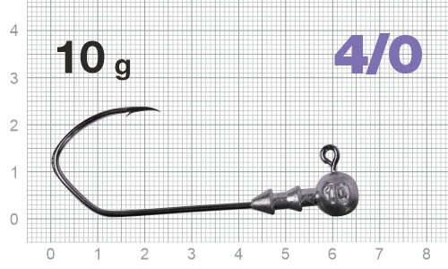 Джиг-головка Nautilus Claw NC-1021 hook №4/0, 10гр, 3шт