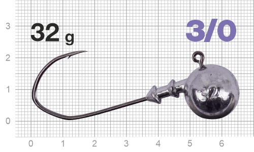 Джиг-головка Nautilus Claw NC-1021 hook №3/0, 32гр, 3шт