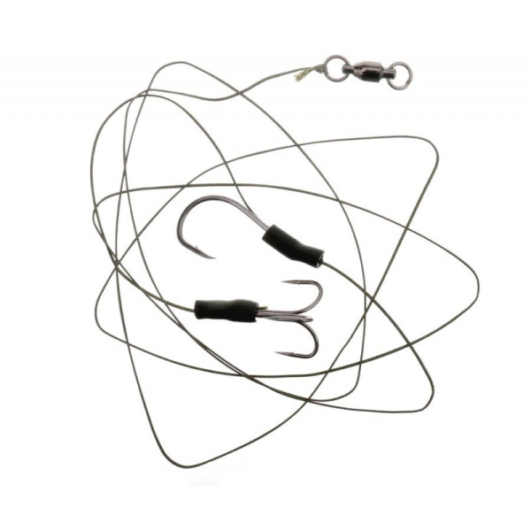 Готовая оснастка F-Fishing Cat Fish Rig Single & Trible Hooks 6/0