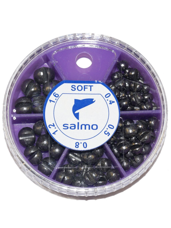 Набор грузов Salmo Soft дробь, 5 секций, 0,4-1,6г