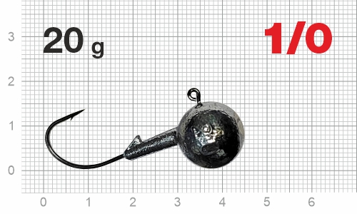 Джиг-головка Nautilus Corner NC-2217 hook №1/0, 20г, 5шт