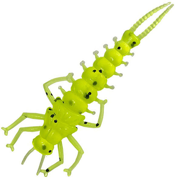 Силиконовая приманка LureMax Stone Fly 1,5" #002 Lime Pepper