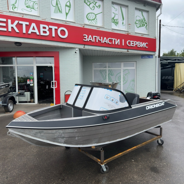 Лодка алюминиевая Orionboat 39Д черная.