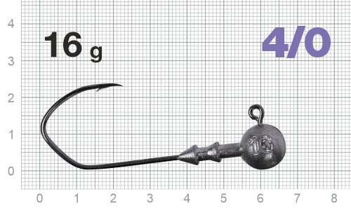 Джиг-головка Nautilus Claw NC-1021 hook №4/0, 16гр, 3шт