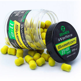 Бойлы нейтральные Zemex Wafters Dumbells 11х8, 25гр, Sweetcorn Бойлы нейтральные Zemex Wafters Dumbells 11х8, 25гр, Sweetcorn