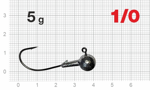 Джиг-головка Nautilus Corner NC-2217 hook №1/0,  5г, 5шт