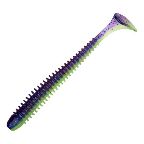 Приманка силиконовая Keitech Swing Impact 3.5" #PAL06 Violet Lime Belly