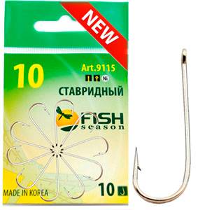 Крючок Одинарный Fish Season СТАВРИДНЫЙ №10 10шт