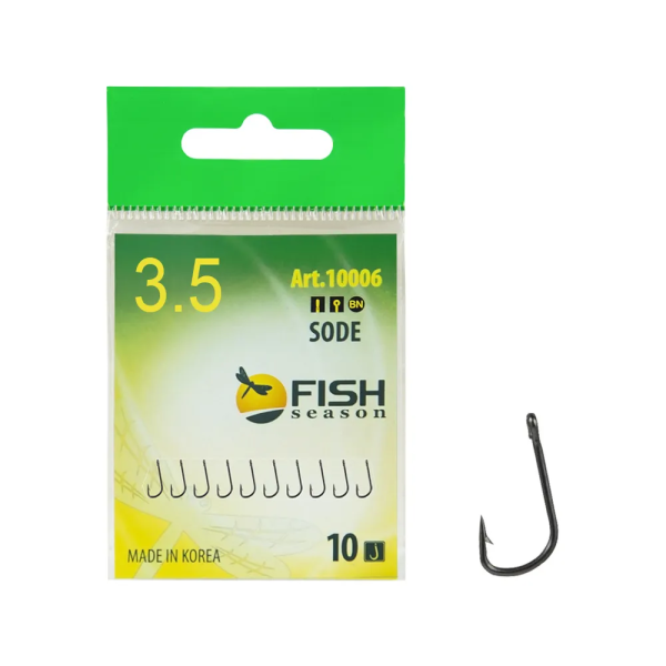 Крючок Одинарный Fish Season SODE-RING №3,5 10шт