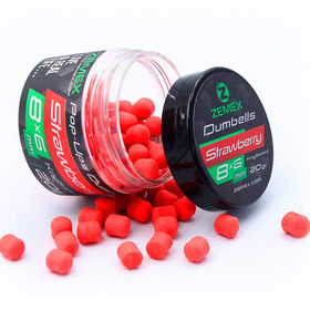 Бойлы плавающие Zemex Pop-Ups Dumbell 8х6, 20гр, Strawberry