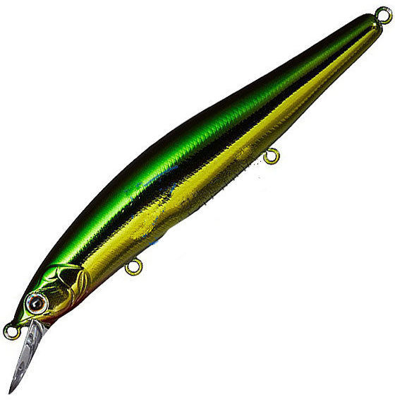 Воблер Daiwa Steez Minnow 110SP SR, 110мм, 14,4г #Green Gold