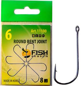 Крючок Одинарный Fish Season FS ROUND BENT JOINT №6 8шт