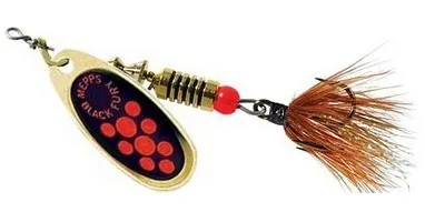 Блесна вращающаяся Mepps Aglia Black Fury Mouche 3, 6,5г #Gold/Orange Блесна вращающаяся Mepps Aglia Black Fury Mouche 3, 6,5г #Gold/Orange