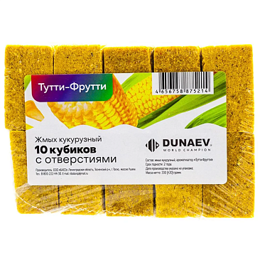 Жмых Dunaev кукурузный 300г #Тутти фрутти