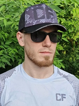 Кепка Crazy Fish Scale black XL Кепка Crazy Fish Scale black XL