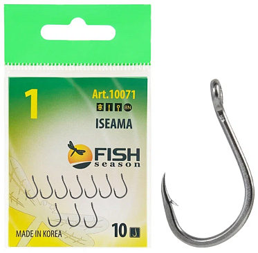Крючок Одинарный Fish Crystal Iseama №1 10шт