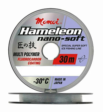 Монофильная леска Momoi Nano-Soft Winter 30м, 0,128мм, 1,6кг Монофильная леска Momoi Nano-Soft Winter 30м, 0,128мм, 1,6кг