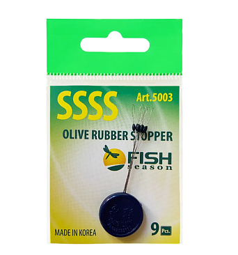 Стопор Fish Crystal оливка, №SSSS, 9шт