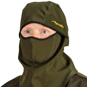 Маска-балаклава Aquatic Ш-02 (размер: XL, soft-shell, цвет: хаки) Маска-балаклава Aquatic Ш-02 (размер: XL, soft-shell, цвет: хаки)