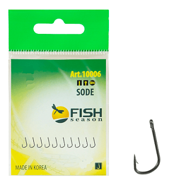 Крючок Одинарный Fish Crystal Sode №08 10шт