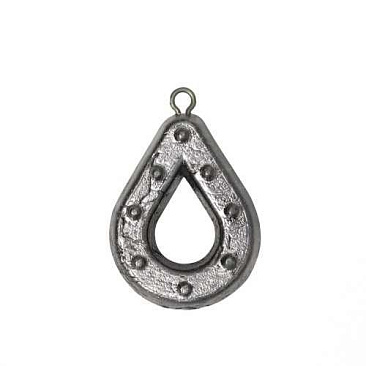Груз "гриппа" 130г, серебро, 1шт Груз "гриппа" 130г, серебро, 1шт