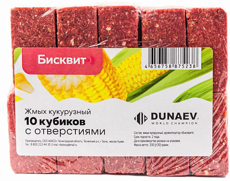 Жмых Dunaev кукурузный 300г #Бисквит