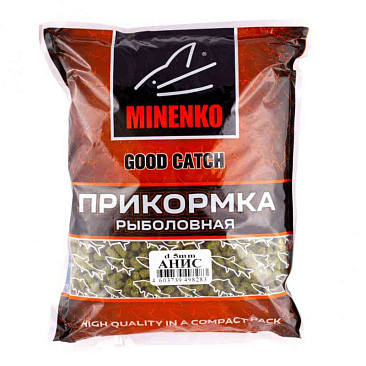 Прикормка гранулированная 5мм Minenko "Good Catch" 0,7кг #Анис Прикормка гранулированная 5мм Minenko "Good Catch" 0,7кг #Анис