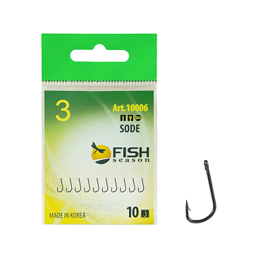 Крючок Одинарный Fish Crystal Sode №3 10шт